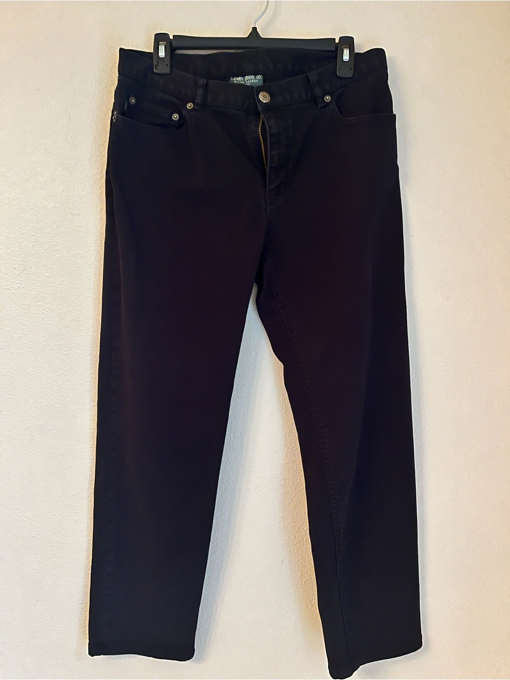 Lauren Jeans Co Black Denim Jeans size 12P